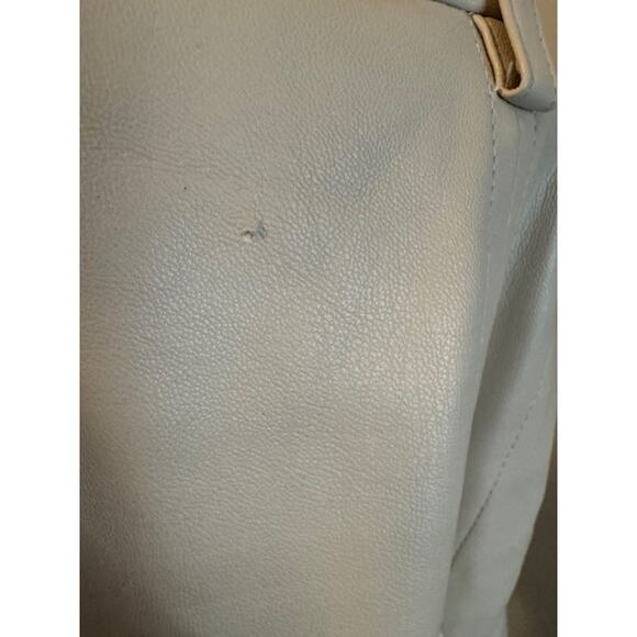 NWT Jason Wu Vegan Faux Leather Neutral Split Leg Trousers XS - Picture 4 of 5